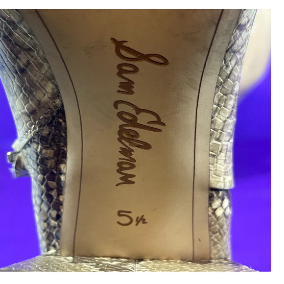 Sam‎ Edelman Women's Tan Snake Print DaRuby Ankle Bootie Shoe Size 5.5-NEW - Picture 11 of 11